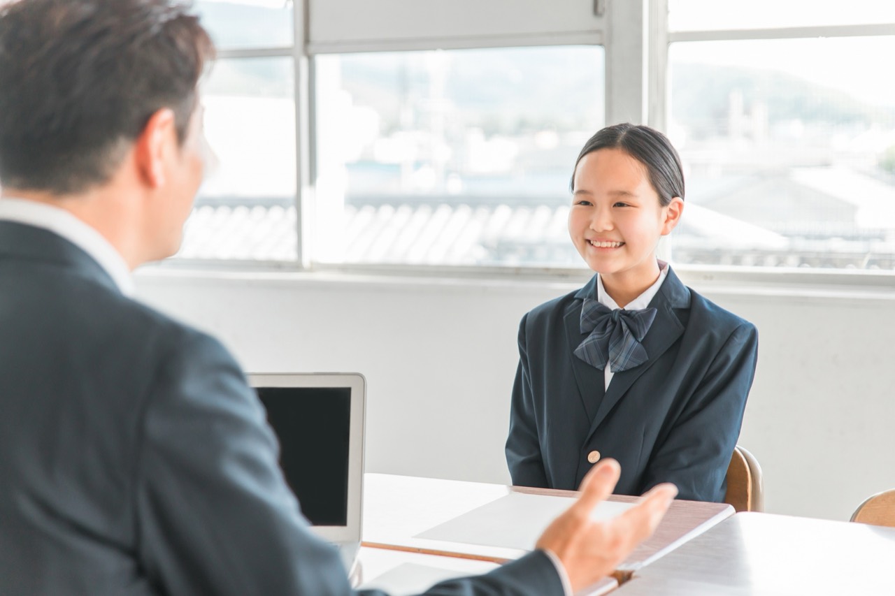 中学生との個人面談が始まりました