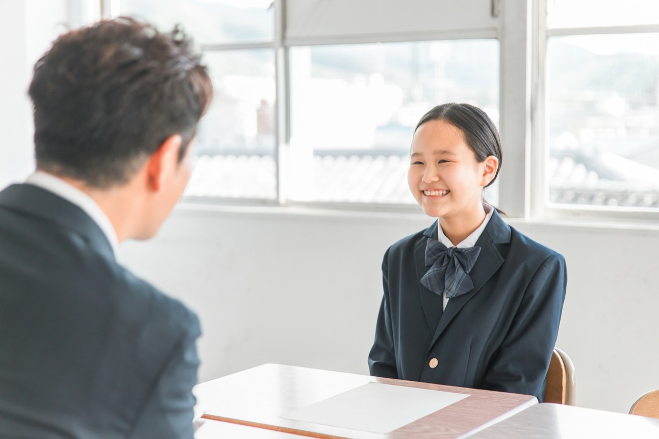中学生と個人面談を始めました