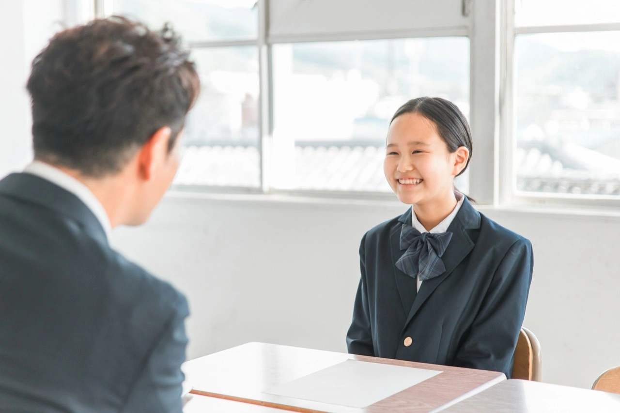 中学生との個人面談をおこなっています