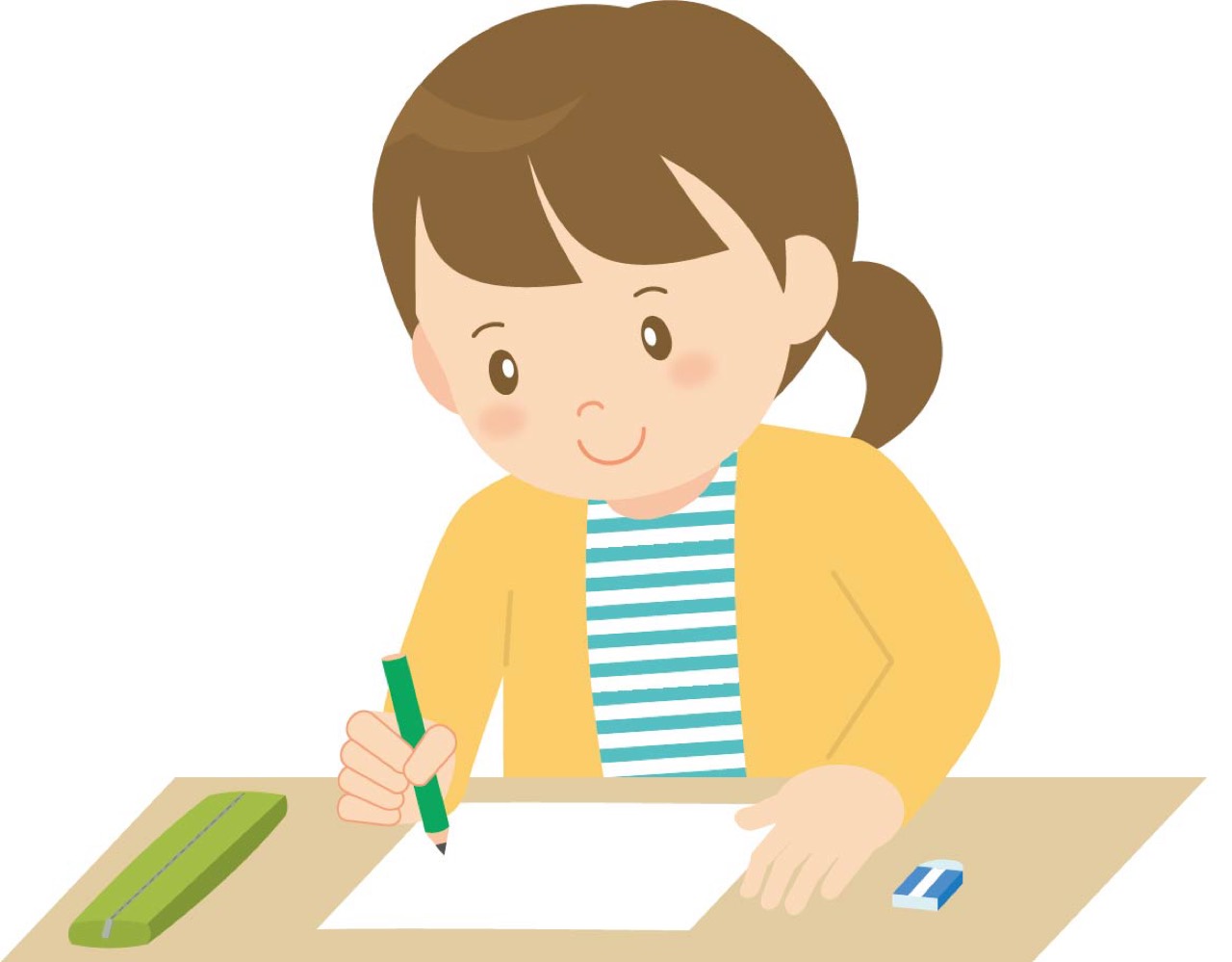 昨日と今日は学力テストです